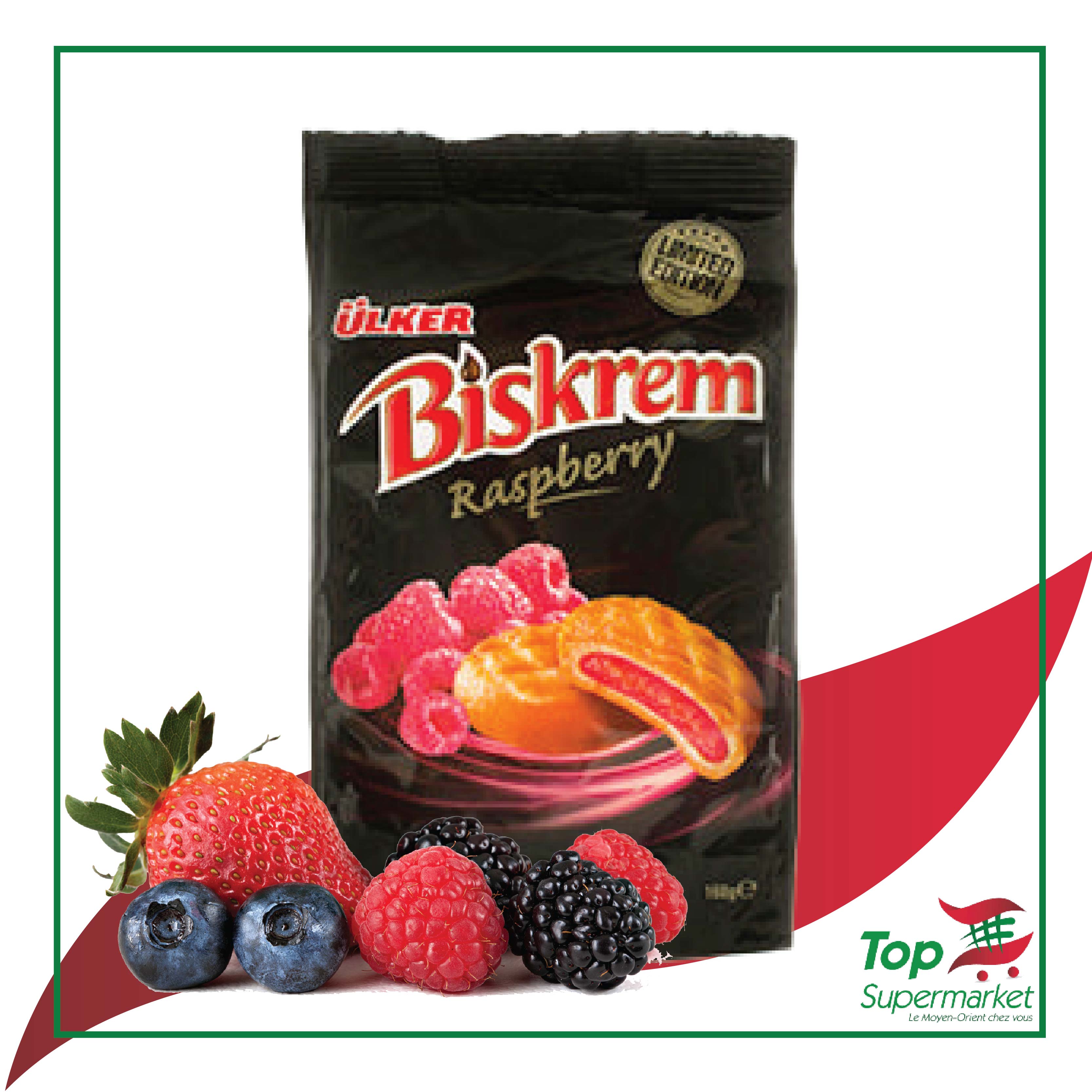 Ulker Biskrem Saveur Framboise 160gr